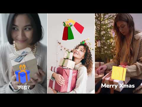 Gift Boxes Icons And Titles 2025 for FCPX, Apple Motion Templates