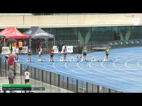 Boys Under 13 100m H5 - 2020 State Combined Events Championships // LAVicTV