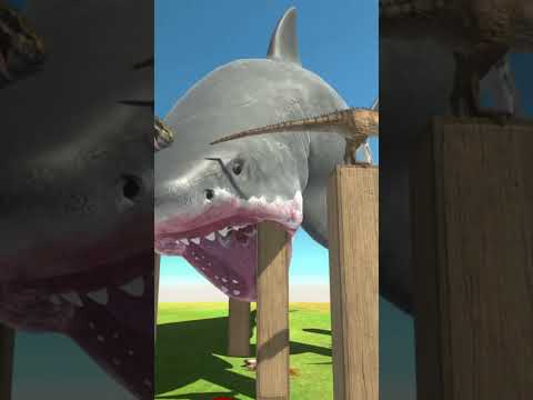 Who will Survive The Volcano Megalodon Shark Attack 1 - Animal Revolt Battle Simulator