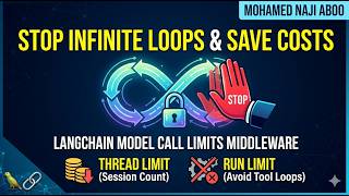 Langchain Tutorial #7:  Stop Infinite Loops! Model Call Limits Middleware | Cost Control | Guardrail