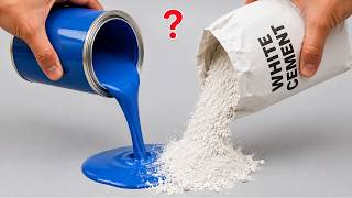 😱 Mix WHITE CEMENT with PAINT and See the Amazing Result!