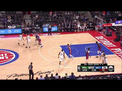 D.J. Wilson All Game Actions 04/22/2019 Milwaukee Bucks vs Detroit Pistons Highlights