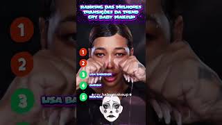 💧🎬 RANKING DAS MELHORES TRANSIÇÕES DA TREND CRY BABY MAKEUP #shorts #trending #crybaby #viral #fyp