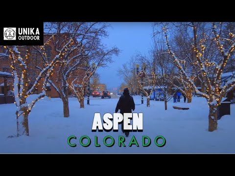 Aspen Colorado Cinematic Walking Tour through the famous ski town 4K. Best ski town in Colorado?