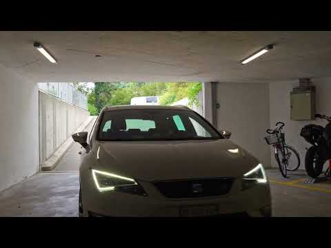 Energie sparen mit effizientem Licht in der Tiefgarage.