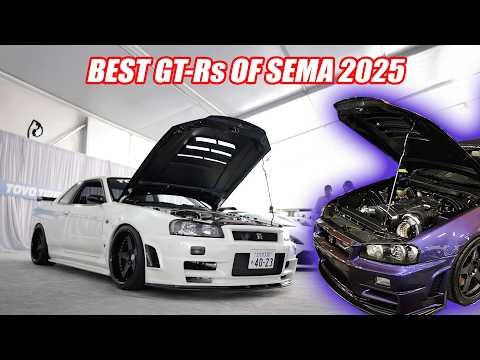 GT-Rs and Nissans of SEMA Show 2025 - Gold Engine Bay R34, VR38 Infiniti and More!