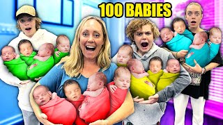 We ADOPTED 100 Adorable Babies!! Surprising My Kids!