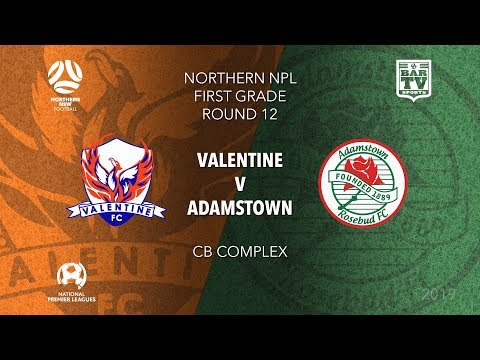 2019 NPL Northern NSW U20's and 1st Grade - Round 12 Catch up - Valentine FC v Adamstown Rosebud
