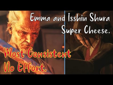 Emma and Isshin Shura Boss NG+ Easiest Method Possible Sekiro Super Cheese .