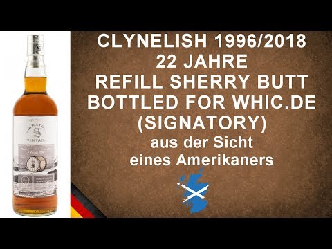 Clynelish 22 Jahre Refill Sherry Butt für whic.de (Signatory) Verkostung #1153 von WhiskyJason