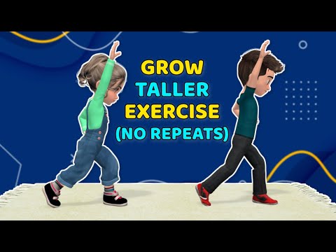 21 MOVES TO GROW TALLER: KIDS EXERCISE (NO REPEATS)