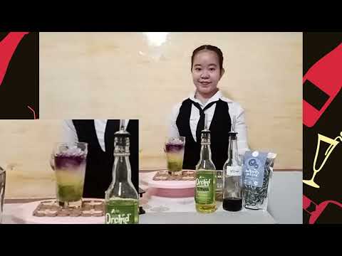 KIWI LIME JULEP (Magical color changing cocktail) Video demo. in bartending by Ms.Donette Dacles