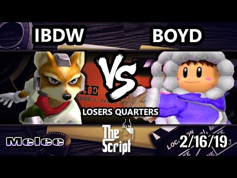 The Script 2 - iBDW (Fox) Vs. Boyd (Ice Climbers) - Smash Melee Losers Quarters