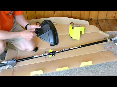 Ryobi 4 (Four) Cycle 30 cc Gas Trimmer Assembly & Review RY4CSS