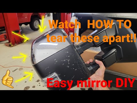 Disassembling Ford Superduty Truck Mirrors  2017-2022 | Easy HOW TO |