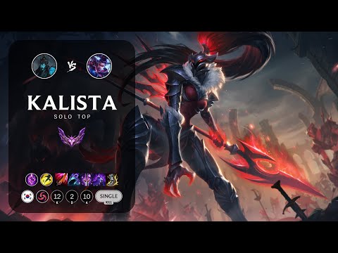 Kalista Top vs Vayne - KR Master Patch 14.5