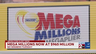 Mega Millions reaches $965M after no winner