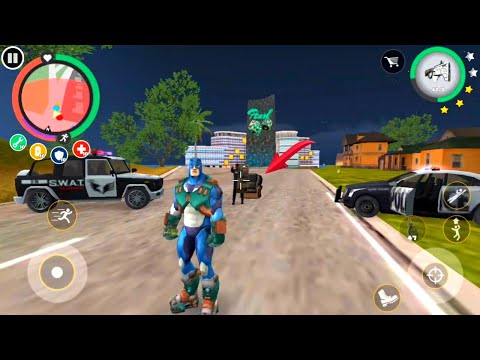 Rope hero vice town new game | Update new car ball game | Military base | Games on Android game HD
