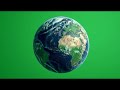 Free Green Screen Rotating Earth Animation 3D Globe Stock Footage