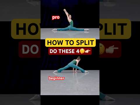 Rock That Split💥 4 Front Split Exercises You Need! #flexibility #stretching #shorts #yogapractice