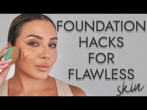 THE BEST FOUNDATION HACKS FOR FLAWLESS SKIN | NINA UBHI