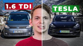 TESLA vs TDI  egy 1000 km-es úton - mekkora a különbség?