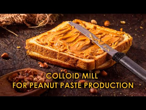 Colloid mill for the peanut paste and peanut butter production
