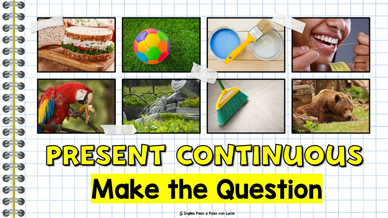 Presente Continuo y Adjetivos Posesivos en Inglés: Preguntas y Respuestas | Present Continuous