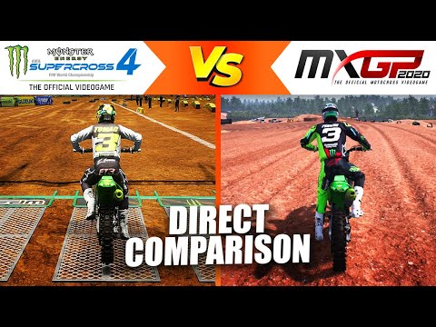 MXGP 2020 vs Supercross 4 - Direct Comparison - How Similar Are They?