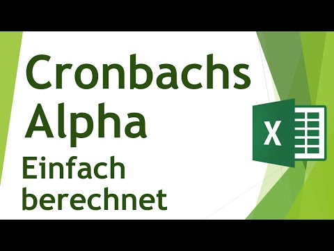 Cronbachs Alpha in Excel über Datenanalyse-Funktionen berechnen - Reliabilität von Skalen