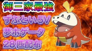 【ポケモンｓｖ】夢ホゲータずぶとい５ｖ配布【なんでもＯＫ】