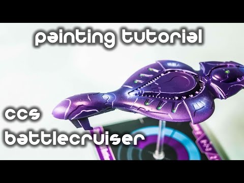How to Paint a Covenant CCS Battlecruiser - Halo Fleet Battles