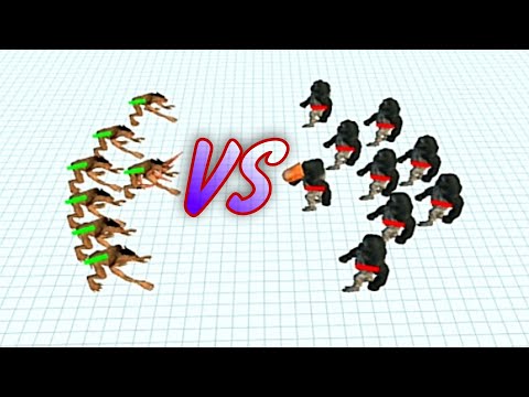 Werewolves VS Mutant Primates - Animal Revolt Battle Simulator