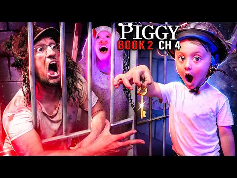 PIGGY Trapped Me 4 MONTHS!! (FGTeeV Family vs. ROBLOX Book 2 Ch4 Gameplay/Skit)