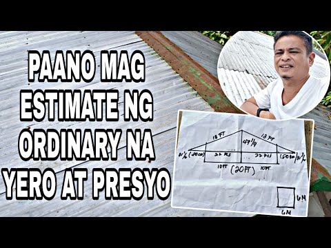 MAGKANO ANG GASTOS SA YERONG ORDINARY SA SUKAT NA 20FT×20FT?