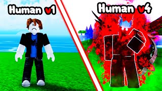 Fully Awakened to HUMAN V4 in Blox Fruits, And its INSANE!