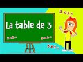La table de 3 ( Apprendre les tables de multiplication)