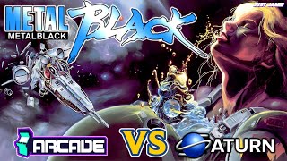 Metal Black Arcade V Sega Saturn Side-by-Side Dual Comparison #metalblack #segasaturn #arcadegame 