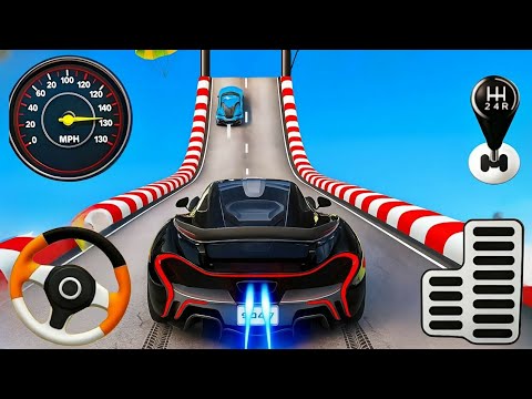 Superhero Car Stunts Mega Ramp Racing - Impossible GT Car Driving Tracks 3D - Android Gameplay