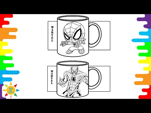 Avengers Mugs Coloring Page | Spider-Man Coloring | Levianth & Axol - Remember