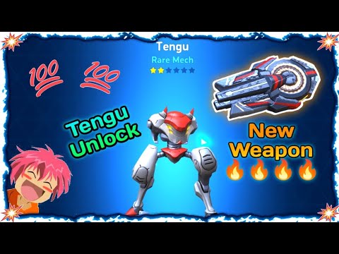 Tengu Mech Unlock🔥✅|| New Weapon Disc Launcher 16😱|| #soulalok12e4 #mecharena