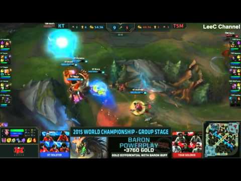 KT Nagne Azir VS TSM Bjergsen Leblanc Highlights   S5 World Championship D2G1