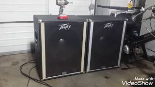 Vintage Peavey 118 Bass Speakers / Subwoofers, let&#39;s test drive them!