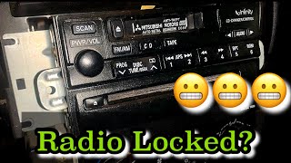 Unlocking Your Stereo Radio Mitsubishi Eclipse 2000 - 2005