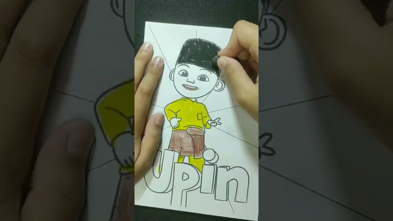 Upin Ipin Coloring Pages, Color with Me