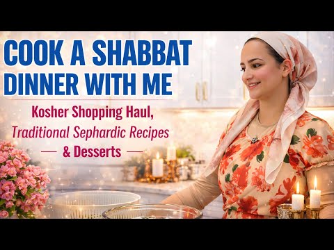 Cook a Shabbat Dinner With Me | Sephardic Recipes, Kosher Grocery Haul & Shabbat Desserts
