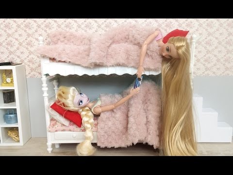 Frozen Elsa Rapunzel Bunk Bed Bedroom Morning Routine إلسا رابونزيل روتين الصباح Rotina matinal