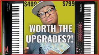 Video thumbnail for Worth $400 More?…. |M-Audio Hammer 88 vs Hammer 88 Pro Midi Controller Comparison| by John Mike