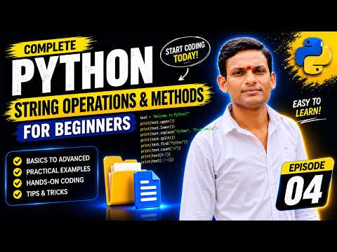 Python Tutorial 4 Python Tutorial For Beginners In Hindi %f0%9f%94%a5 String In Python