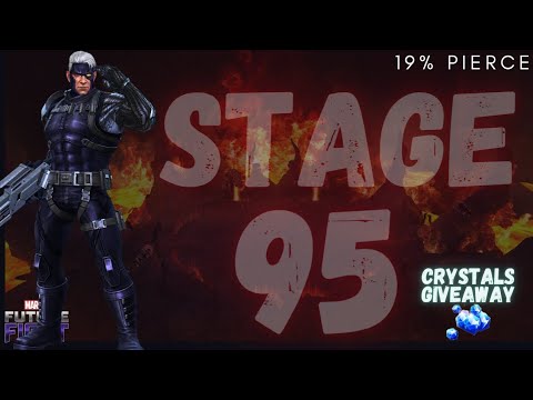 [Crystals Giveaway] My First Mephisto Stage 95 Clear at 19% pierce ft. Cable - Marvel Future Fight